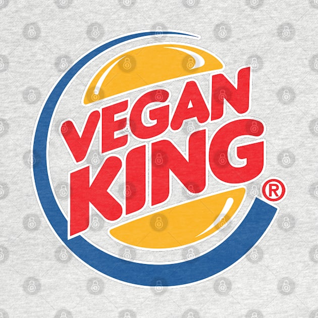 Vegan King - Fast Food Parody Logo Design by DankFutura